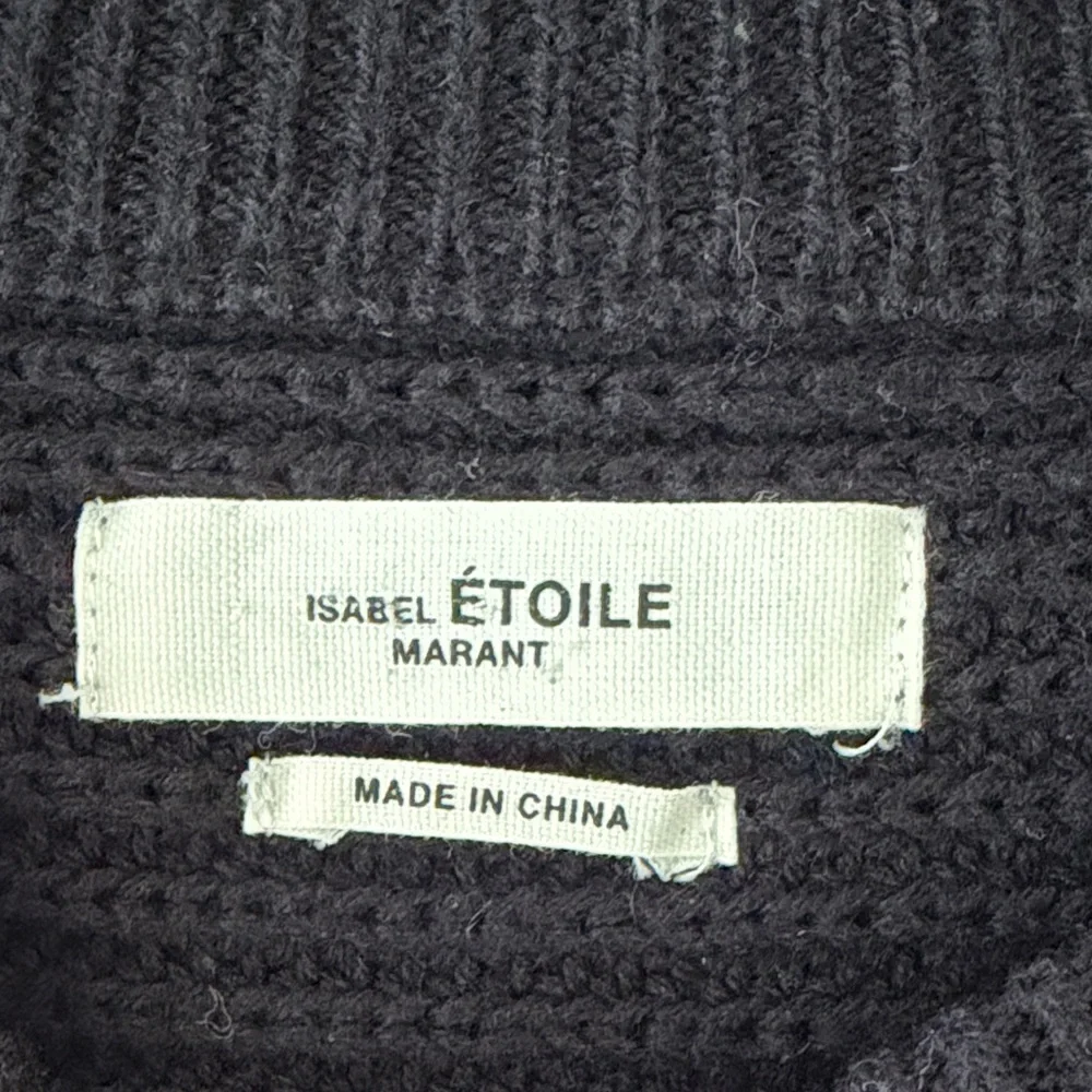 Isabel Marant Koyle Sweater Black Long Sleeve Top With Button Detailing - Picture 3 of 3